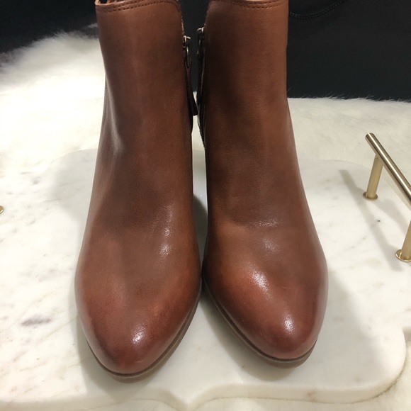 Frye Judith Leather Zip Up Booties - Picture 3 of 6